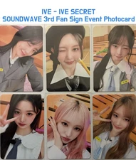 [IVE] THE 4th EP - IVE SECRET Soundwave Fan sign Event Photocard