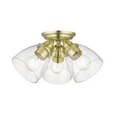 Livex Lighting - Montgomery - 3 Light Flush Mount in New Traditional Style -