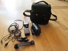 23L/CANON VIXIA HF M500 PRO HD VIDEO CAMCORDER/BATTERY/CORDS/LIGHT/WORKS GREAT 
