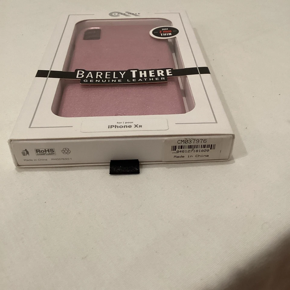 Case-Mate - iPhone XR Case - BARELY THERE LEATHER - Metallic Blush BRAND NEW - Image 3 of 3