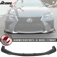 Fits 16-19 Lexus GS350 gs450h Style Front Bumper Lip Chin Spoiler Matte Black PP