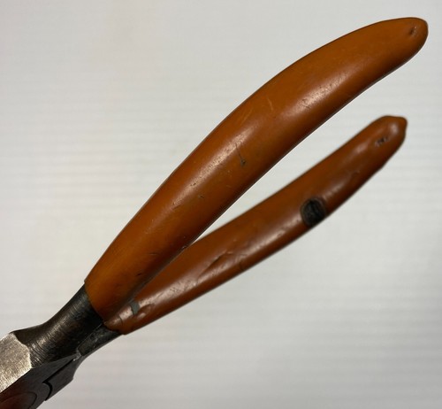 Vintage Knight Tools 50N-133 - 5" Diagonal Side Cutters Pliers Brown Grips USA - Picture 11 of 12