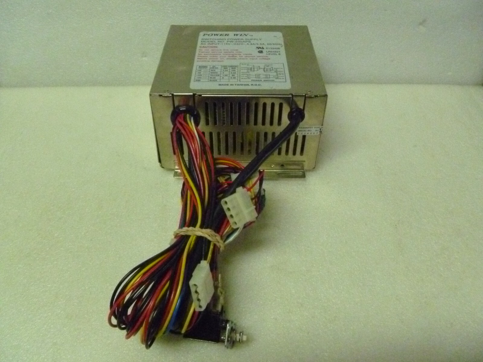 POWER WIN PW-230APS 230W POWER SUPPLY
