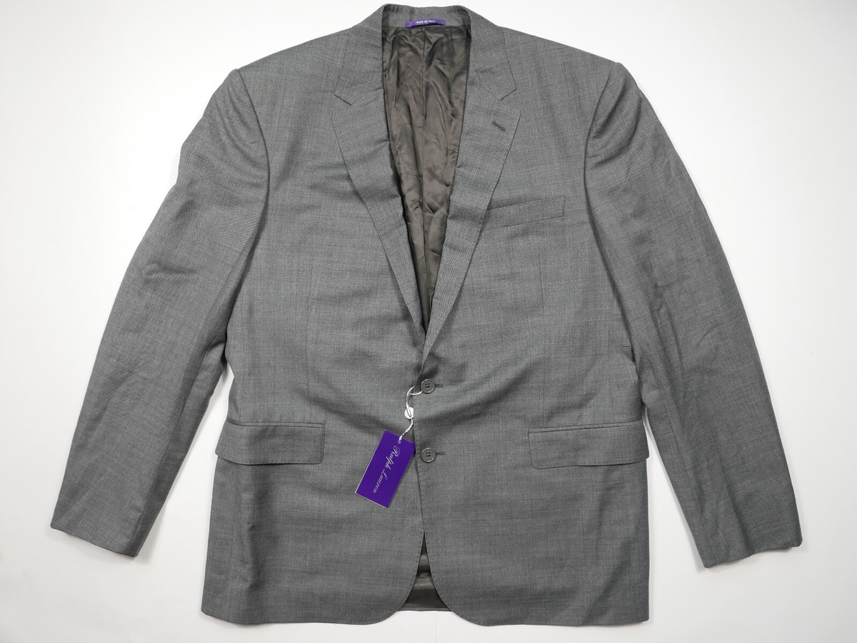 Ralph Lauren Purple Label Blazer Jacket Sport Coat Gray
