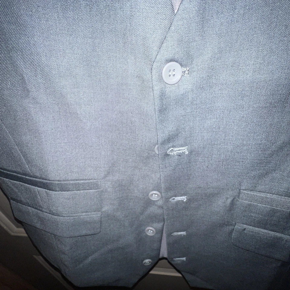 Formal Wear Vest Coofandy Gray,80% Polyester 20% Rayon - Image 3 of 4