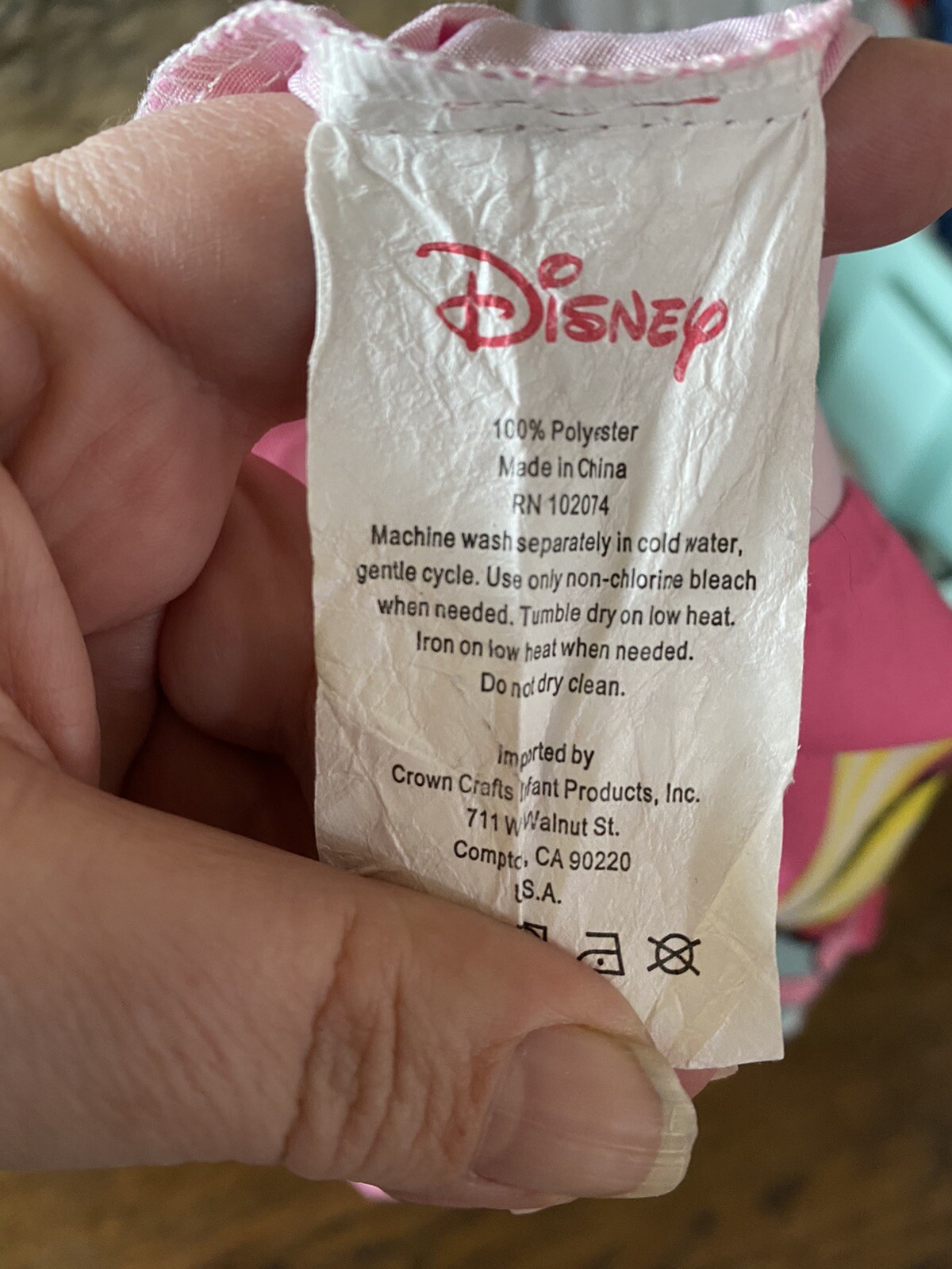 Disney Minnie Mouse Daisy Duck Pillowcase Standard Pink Colorful Flowers 2 Sided