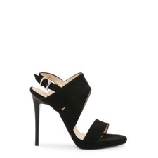 Arnaldo Toscani schwarze Wildlederimitat High Heel Stilettoes Sandalen Gr. 37-41 neu Karton