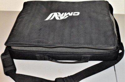 Black Canvas Zippered Bag with Foam Insert