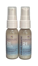 2x PUREOLOGY COLOR FANATIC 21 ESSENTIAL BENEFITS HAIR TREATMENT 1.0oz / 30ml ea