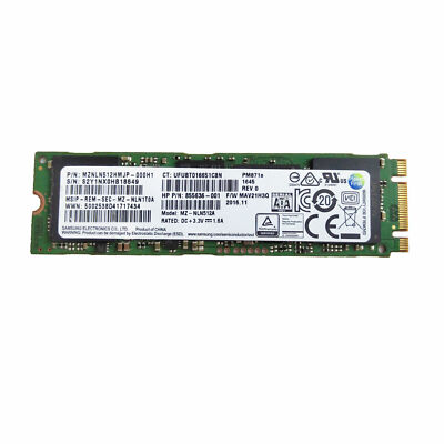 Samsung 512GB SATA III 2280 6Gb/s PM871a M.2 Interne SSD 80mm NGFF