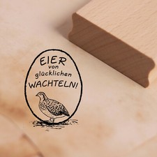 Jaja przepiórcze Przepiórka Stempel motywowy JAJA od szczęśliwych JAJEK 28x38mm ❤