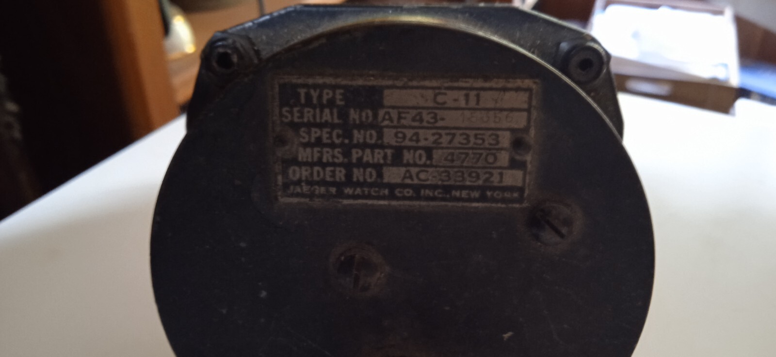 Comptetours WWII. "JAEGER Watch Co. New York" monté d'origine sur P51