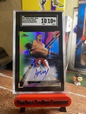 2021 Topps Finest #RA-AT Austin Theory Auto Graded SGC 10