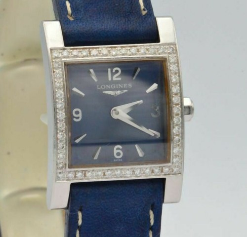 Longines Dolce Vita Quartz Women's Watch 0 25/32in Vintage Blue Diamonds  Rare | eBay