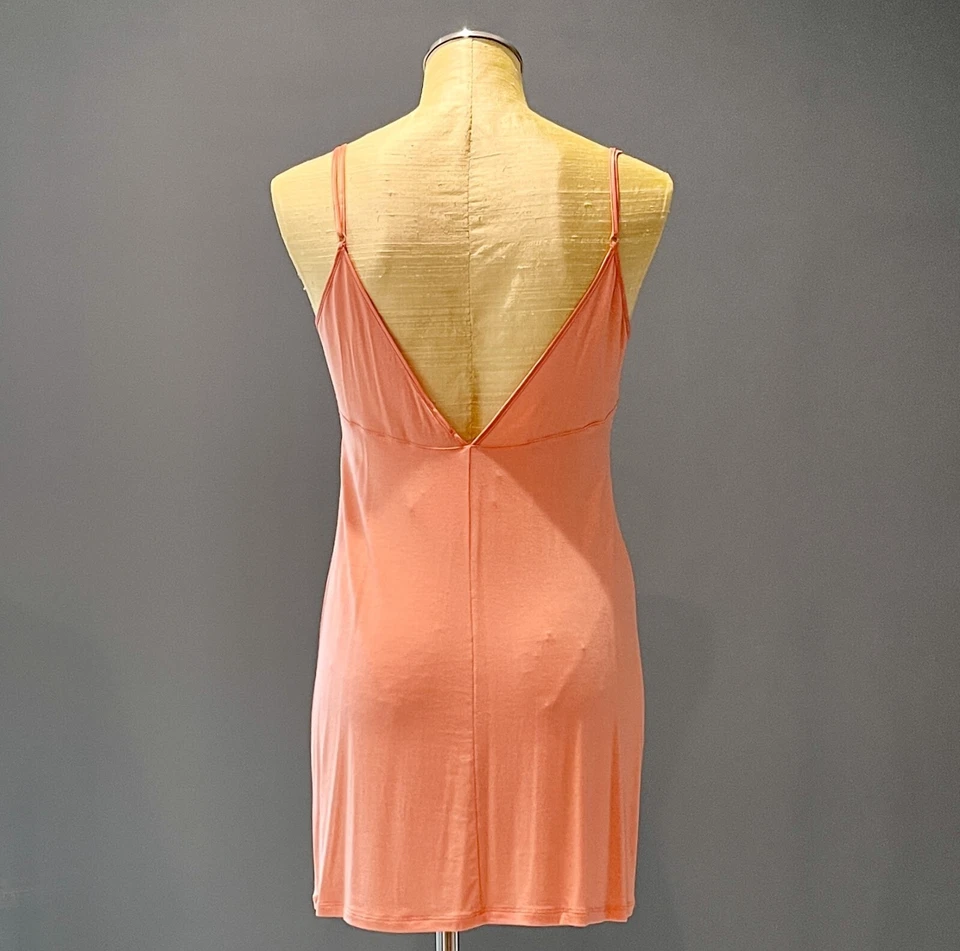 NWT La Perla Primula Modal & Lace Coral Babydoll Chemise Nightgown - S - Image 2 of 2