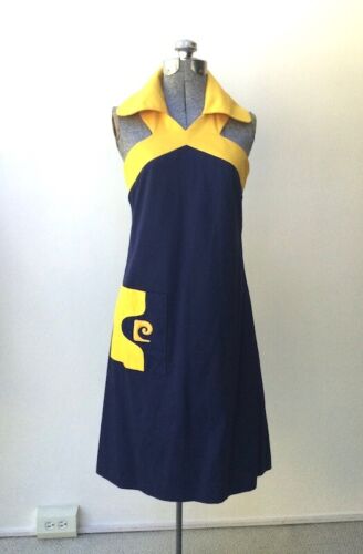 Vintage 1960's Pierre Cardin Cotton Halter Dress