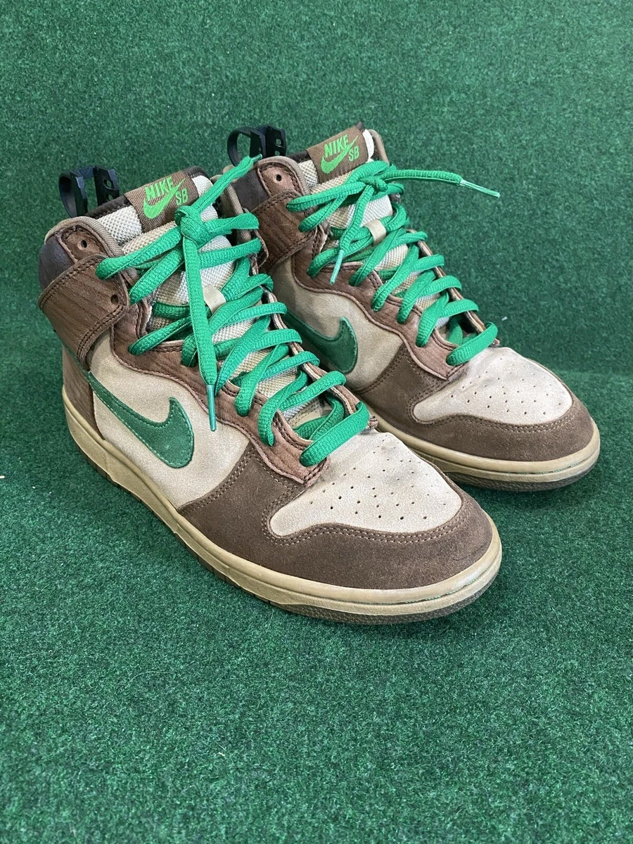 Rare Nike Dunk High Premium SB 'Tweed Classic Green' size 9.5 *No