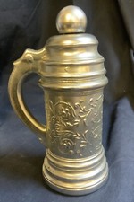 Avon vintage collectible silver beer stein bottle Tribute aftershave (empty)