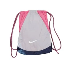 Nike Nylon corded Pink and Gray Stringer Packable Back Pack