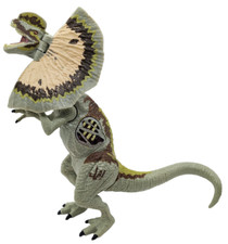 2015 Jurassic World Electronic 9.5" Dilophosaurus Dinosaur Lights Up And Roars