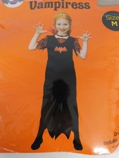 Pretty Vampiress Girl's Vampire Halloween Dress-Up Costume 8-10 Medium 7341