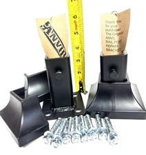 2 Rail REPAIR  3 3/4"leg base No Weld 1" broken POSTS slip in it bolts covers PP