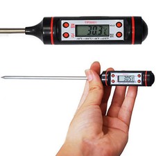 Thermomètre de Cuisine Digital Sonde Viande Gateaux Liquide Alimentaire Ecran
