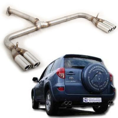 FOX Endrohrgeweih Toyota RAV 4 ab Bj.06 2.2l D 4D 2.2l D Cat 2.0l re li je 2x80