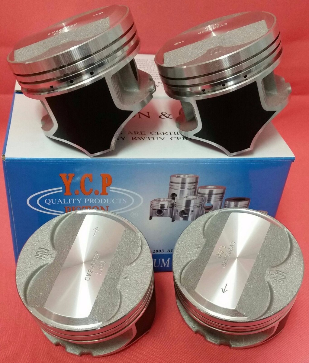 YCP P29 76mm 1.00 Teflon Coated Pistons High Comp. Set Honda Civic
