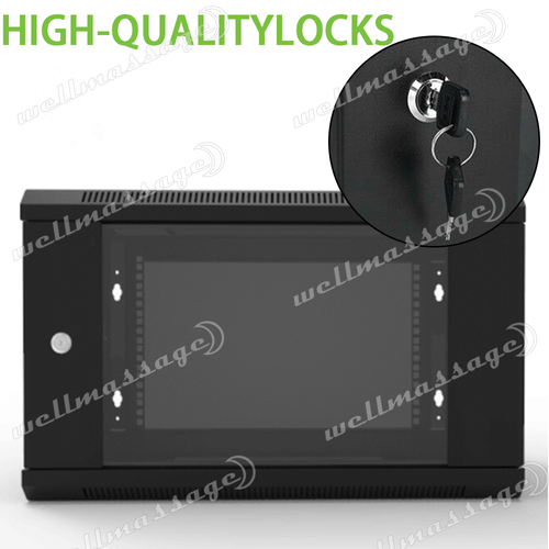6RU 9RU 12RU 19" in Wall Mount Cabinet Server Rack Data Network Comms 450mm Deep - Picture 7 of 16