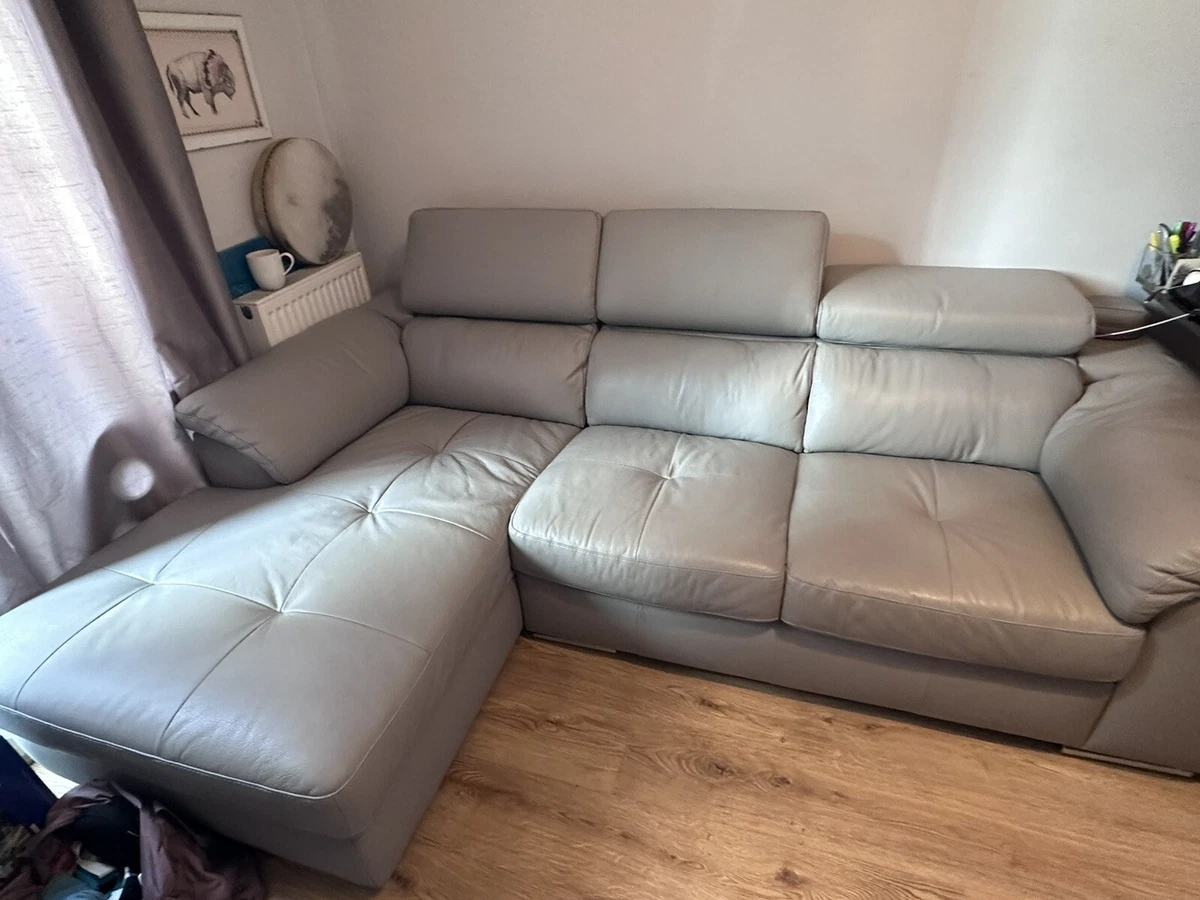 Brady leather corner sofa deals