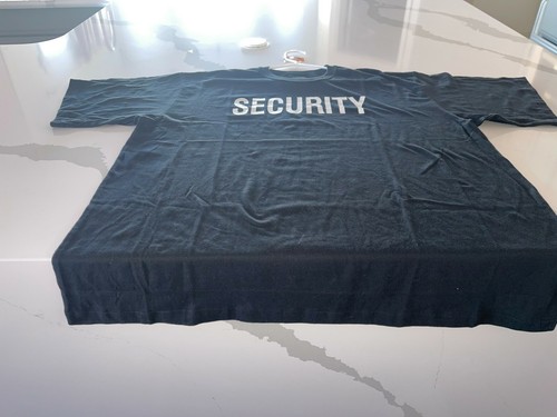 6XL BLACK SECURITY BOUNCER STAFF GUARD SHIRT UNIFORM CONCERT CLUB EVENT - Picture 7 of 12