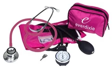 Dixie EMS Aneroid Sphygmomanometer and Dual Head Stethoscope Set with Adult S...