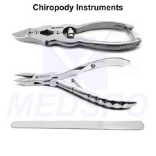 Podiatry Thick Nail Cutter Manicure Pedicure Diamond Deb Ingrown Nail Clipper CE