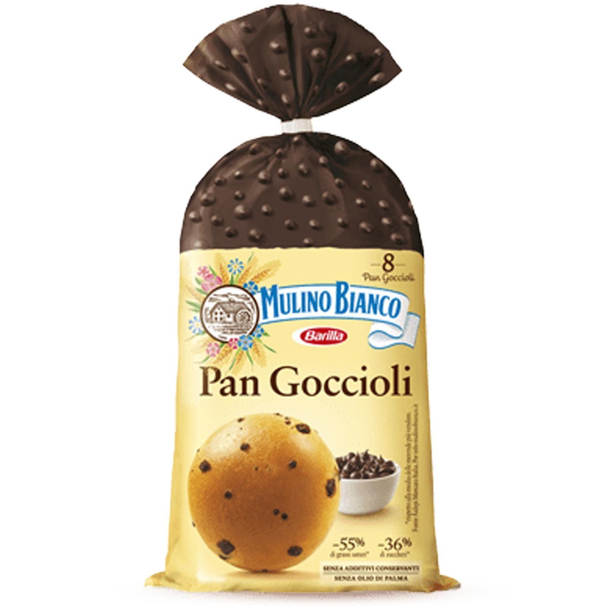 MERENDINE MULINO BIANCO PAN GOCCIOLI CON GOCCE CIOCCOLATO PZ 336