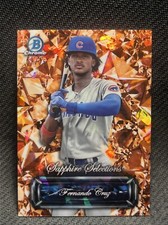 2024 BOWMAN CHROME FERNANDO CRUZ 7/25 ORANGE SAPPHIRE SELECTIONS REFRACTOR CUBS