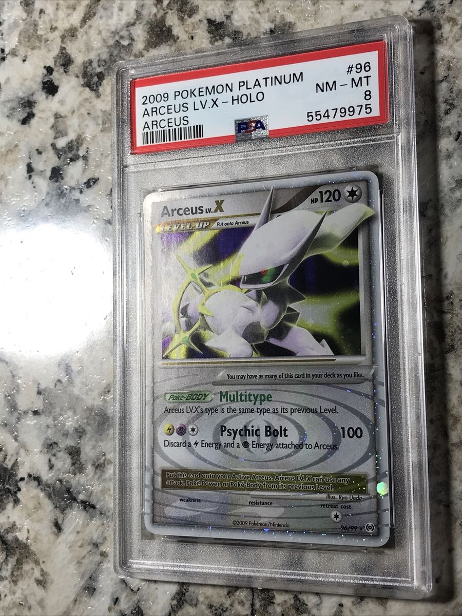 Arceus LV X 96/99 Holo Pokemon Platinum Arceus - PSA 8