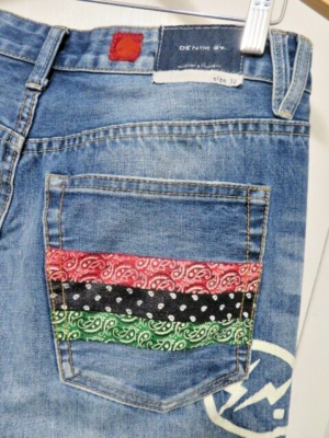 CLOT X Denim by Vanquish & Fragment RGB Patch Denim Jeans CLOT X Denim by Vanquish & Fragment RGB Patch Denim Jeans
