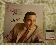 Tony Bennett signed autographed This Is All I Ask vinyl record PSA COA #AC79270