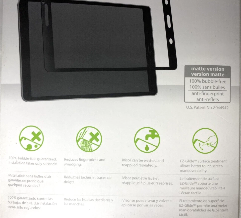 Moshi iVisor AG BLACK Screen Protector Samsung Galaxy Tab S 8.4" BrandNew Sealed - Image 4 of 4