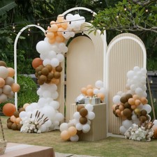 3x Metal Wedding Arch Backdrop Stand Frame for Ceremony, Bridal, Birthday Party