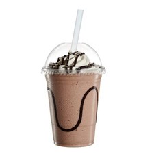 16 Oz. 50 Count Clear Plastic Cups With Dome Lids For Smoothies Milkshakes And