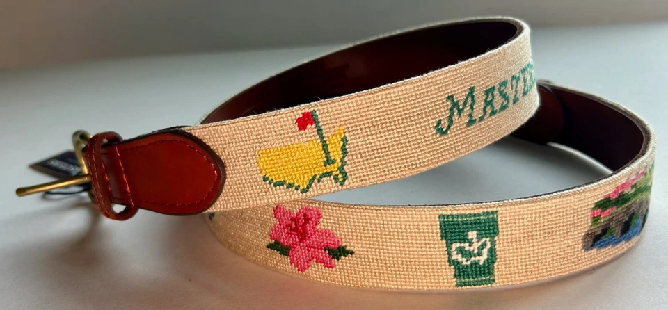 Cinturón de golf Masters Smathers & Branson Stone Icono 2025 punta de aguja talla 38 🔥 Foto 3 de 3