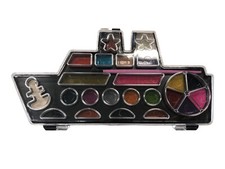 ACQUARELLI 23 COLORI E PENNELLINO ASTUCCIO A FORMA DI NAVE CM 23 X 11,5