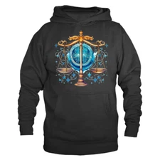 Libra Zodiac Sign Horoscope Astrological Graphic Hoodie