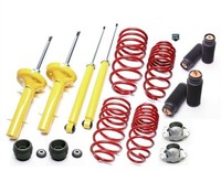 Audi VW Seat Sportfahrwerk Set+Domlager Va+Ha A3 8L Golf IV Bora 1J Leon