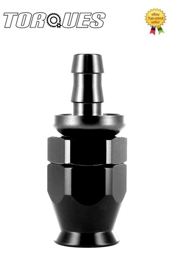 AN6 Fitting 2-Piece AN6 To -6AN Swivel Hose End Fittings - Black Anodized, Universal Fuel Line Adapters 6an Fittings - Foto 3