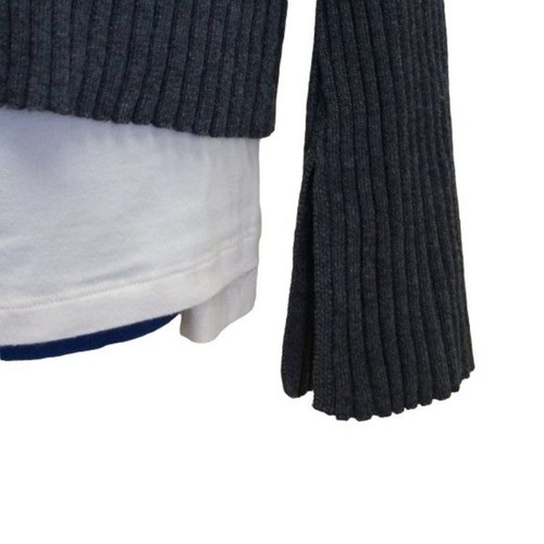 John + Jenn Ella Ribbed Sweater dark GREY M - Picture 5 of 8