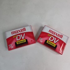 2 Maxell Mini DV 60 Min Blank Digital Video Cassette Tape DVM60SE NEW SEALED