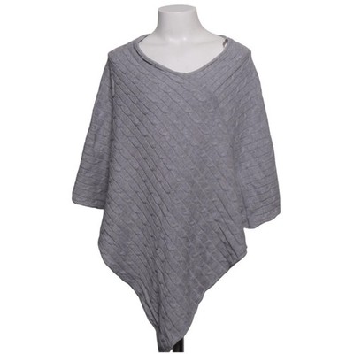Hampton Republic, Poncho, Größe: ONE SIZE, Grau, Baumwolle/Polyamid/Viskose #KSH